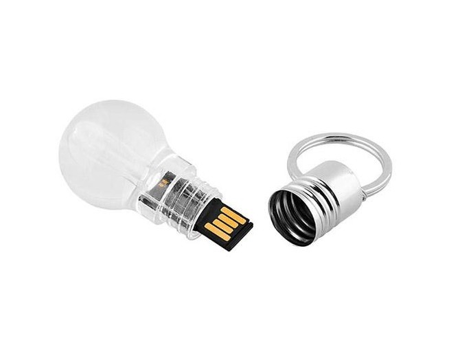 Plastic led light bulb usb flash drive