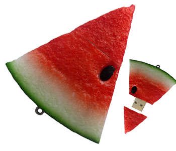 PVC watermelon usb flash drive