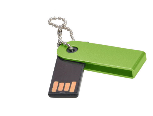 Metal flash disk with keychain