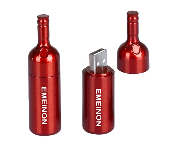 wine bottle usb  pendrive with keychain