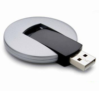 Wholesale plastic circle shape usb flash drive